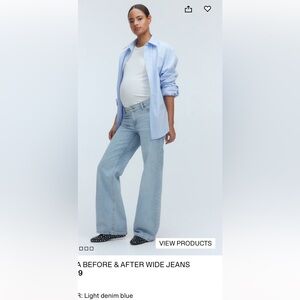 H&M Mama wide leg jeans